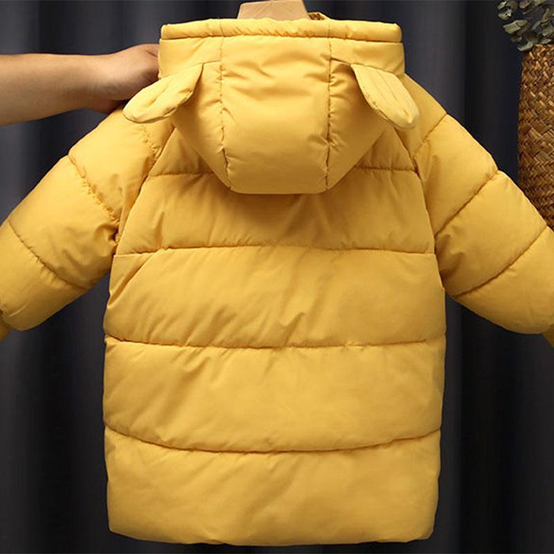 Children's Down Padded Jacket Mid-length Boys' Padded Jacket Girl's Baby Padded Jacket Foreign Fashion Outer Wear Winter Children's Clothing