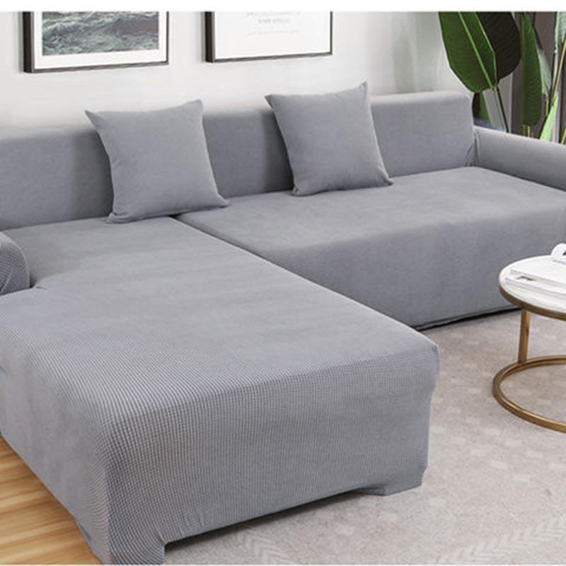 L Shaped Sofa Covers Living Room Sectional Chaise Longue Slipcover Stretch Covers for Corner Sofa