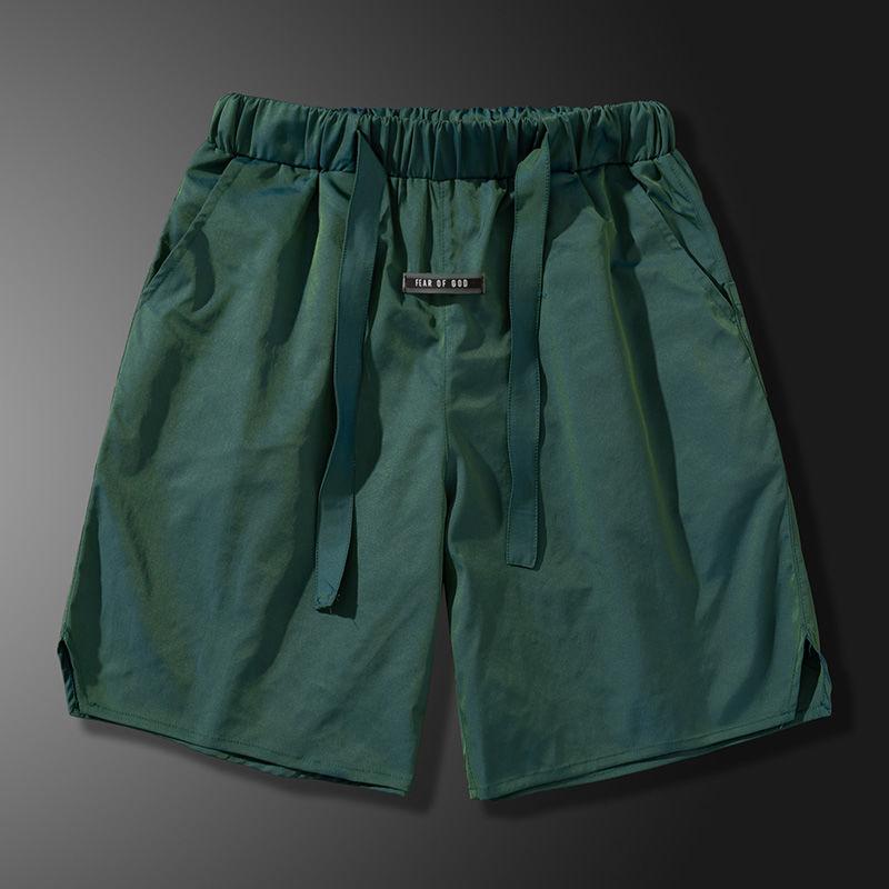 Summer Solid Color Colorful Shorts Men's Tooling All-match Loose Straight-leg Pants Five-point Pants