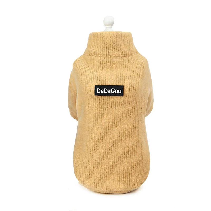 Dog Coats Sweater Soft Winter Pets Dogs Clothing Puppy Warm Thick Knitted Jumpsuit 2 Legs Sleeves Outerwear Full Collar Casual Hoodies for Small Dogs