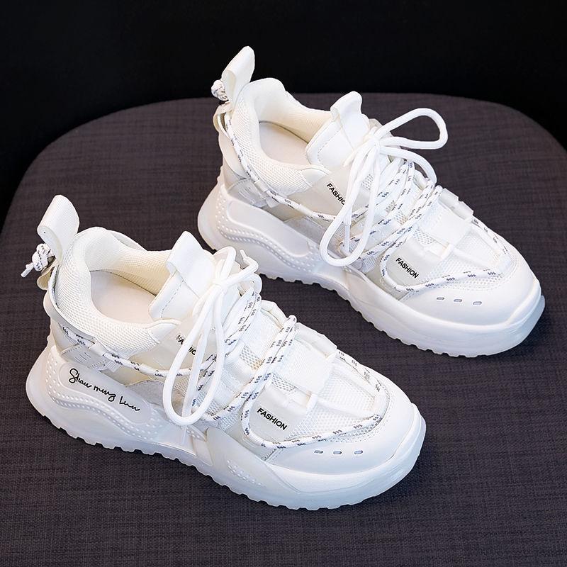 Autumn Daddy Shoes Women's Mesh Breathable Fashion Sneakers Explosion Models Thick-soled All-match Casual Women's Shoes