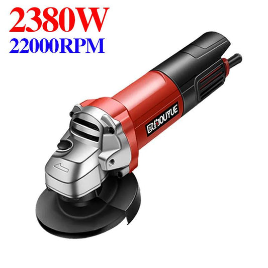 2380W 4m line Industrial Angle Grinder Wired Cutting Machine Multi-function Polisher Handheld Power Tools