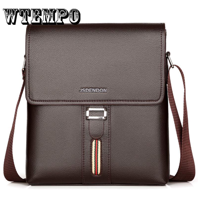 Men's Shoulder Bag Fashion Men PU Outdoor Satchel Handbags Tote Purse Crossbody Bags Handbags