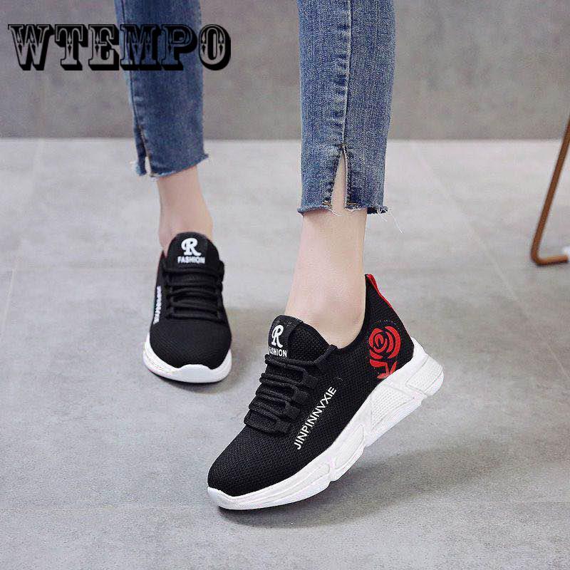 Shoes Women Fashion Women Lady Sport Running Shoes Mesh Cloth Sneakers