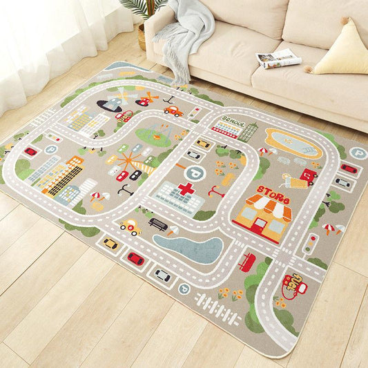 Cartoon Carpet Cute Bedside Blanket In Bedroom Room Children Crawling Floor Mats In Home Living Room