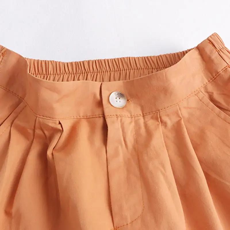 Autumn and Winter Solid Color High Waist Women's Skirt Literary Temperament Button Pocket A-line Skirt Mid-length Women's Skirt