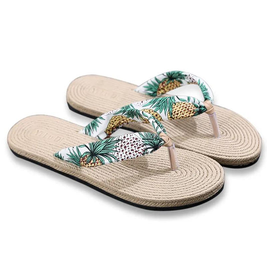 Sandals Flip-flops Women's Summer Wear Flat Seaside Vacation Beach Shoes Women's Slippers Non-slip Flip Flops Sandals