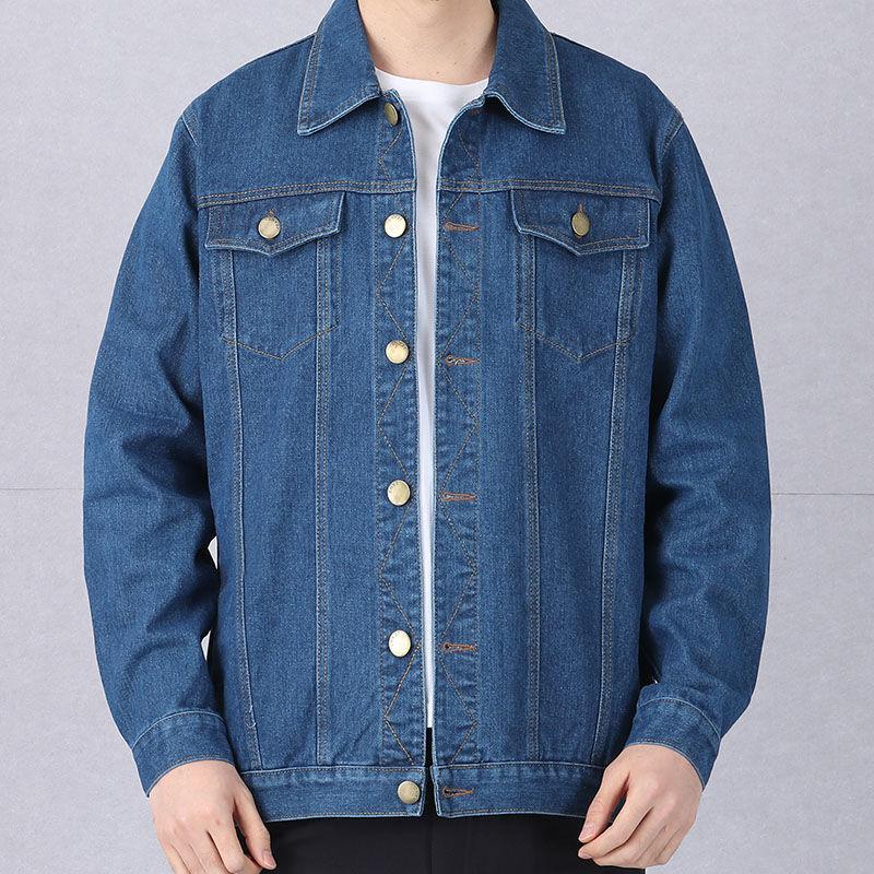 Men's Denim Jacket Spring Young and Middle-aged Blouse Loose Large Size