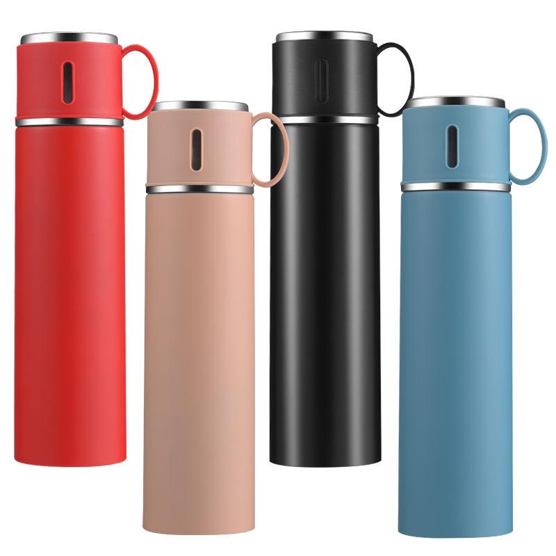 Thermos Cup Water Cup Simple Handle Cover All-steel Vacuum Flask Men and Women Business Office Car Portable Cup