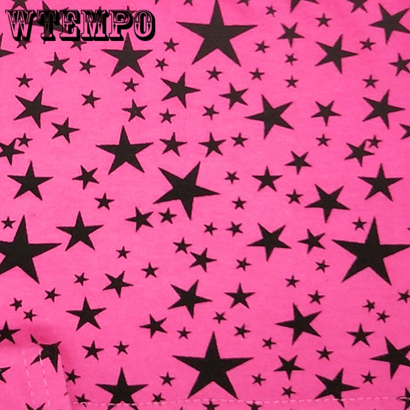 6 Pcs/Lot Women Underwear Shorts Boxers Cotton Panties Ladies Knickers Print Stars Low-Rise