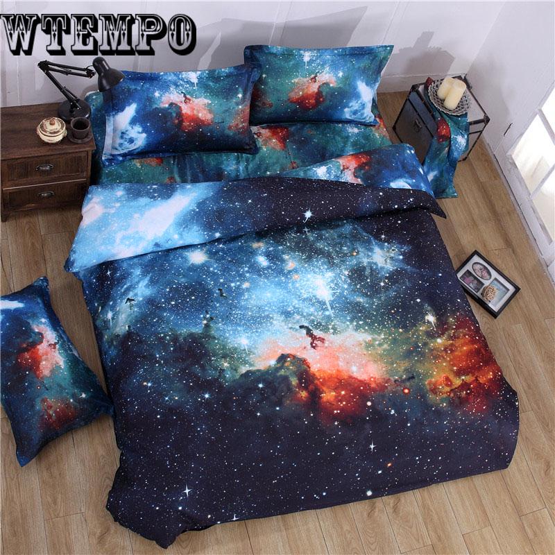 3D Bedding Set For Adults Bed Duvet Cover Sets Twin Full Size Galaxy