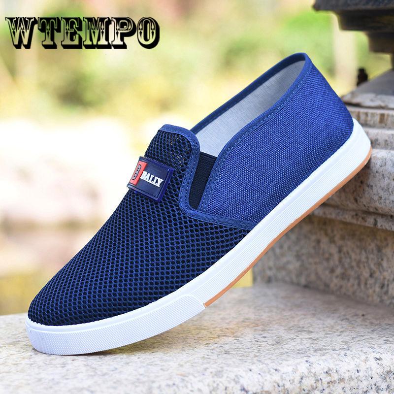 WTEMPO Brand Men's Shoes Fashion Canvas Shoes Men Loafers