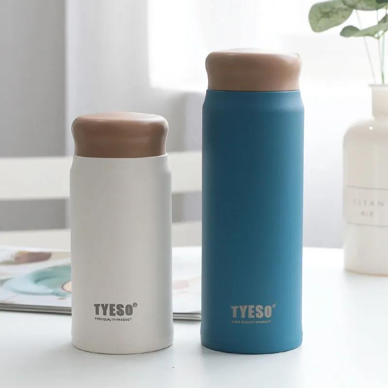 Korean Version of The Frosted Water Cup Female Thermos Cute Student Simple Mug Portable Thermos