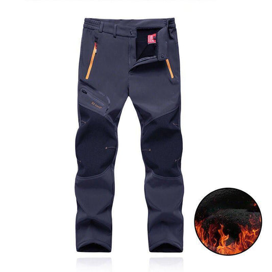 Autumn and Winter Outdoor Assault Pants Large Size Loose Quick-drying Pants Plus Velvet Thick Windproof Waterproof Hiking Pants