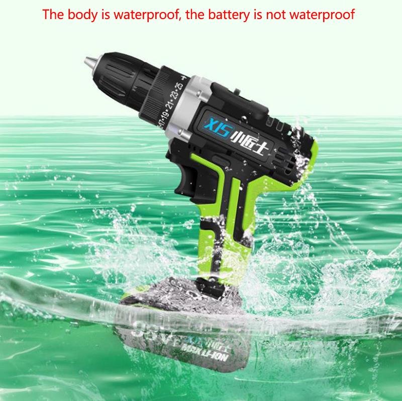 21V Impact Drill Electric Screwdriver Cordless Electric Drill for Drilling and Screwing Screws