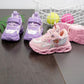 Girls' Shoes Light Up Winter Plush Girls' Sports Shoes Middle and Small Children's Little Girls' Princess Shoes