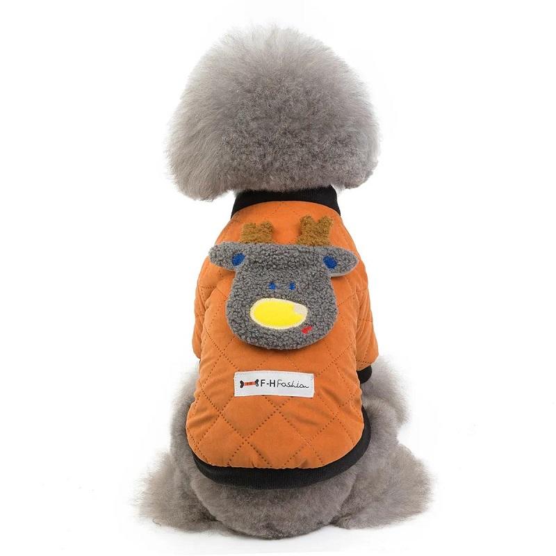 Dog Cat's Winter Clothes Teddy Bichon Small Dog Puppies Coat Pet Autumn and Winter Warm Jacket Outfits Cotton Bear 2 Legs Sleeves Cute Pet Clothing