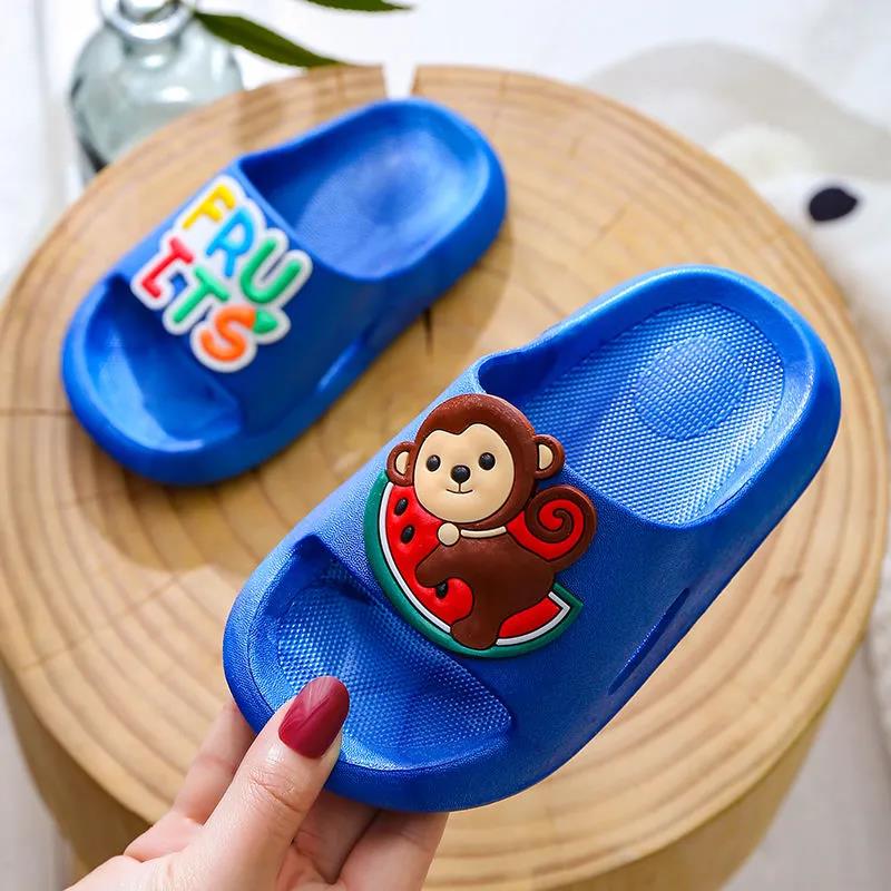 Children's Cute Cartoon Slippers In Summer Boys and Girls Tasteless Antiskid Indoor Home Soft Bottom Non Slip Slippers