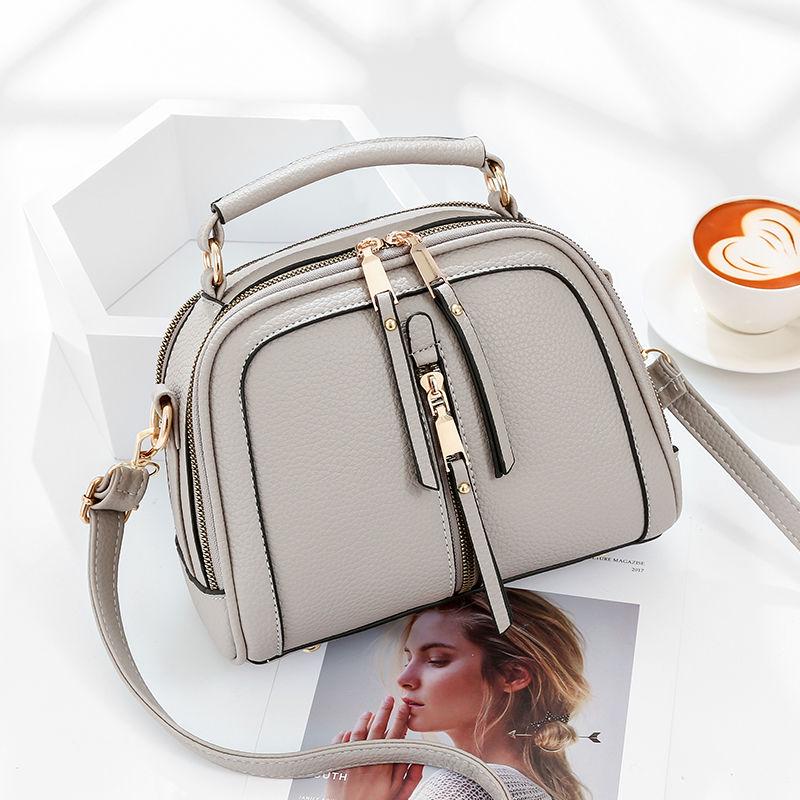 Handbag Trendy wild Patent leather bag Genuine Leather Woman bag European and American Shoulder