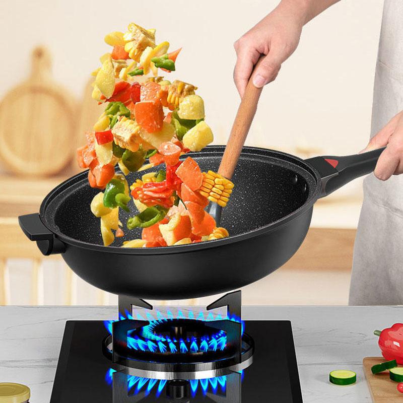 Maifan Stone Non-stick Frying Pan Household Cooking Frying Pan Multi-function Frying Pan Kitchen Utensils