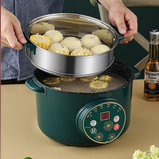 Electric Skillet Non-stick Pan Multi-function Electric Frying Steaming Pot Household Rice Cooking Pot Dormitory Small Electric Pot