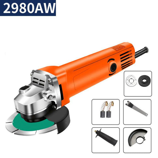 2980W Powerful Electric Grinder Handheld Cutting Machine Multi-function Angle Grinder Wired Polisher Power Tools