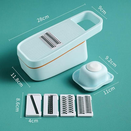 Vegetable Cutting Artifact Multi-function Vegetable Cutting Grater Potato Shredder Shredder Wiping Artifact Drain Basket