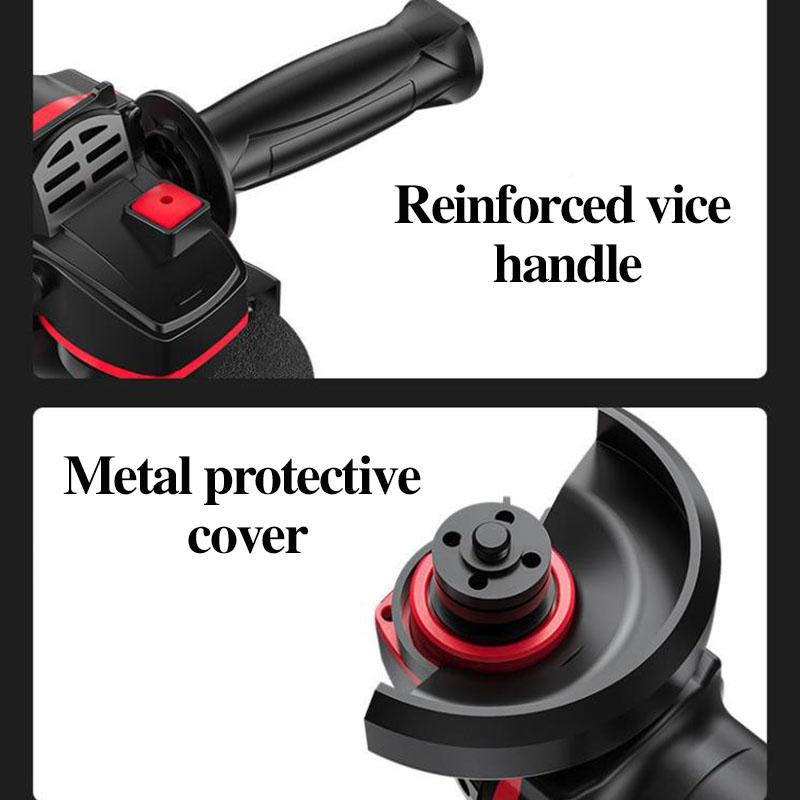 2100W Black Warrior Industrial Angle Grinder Set Wired Cutter Handheld Polishing Machine Can Cut Metal Stone