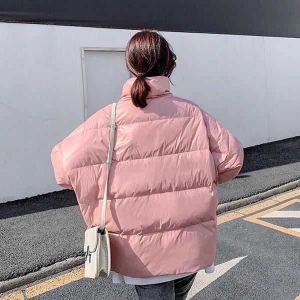 Winter All-match White Duck Down Jacket Women's Short Loose Student Bread Coat Small Jacket