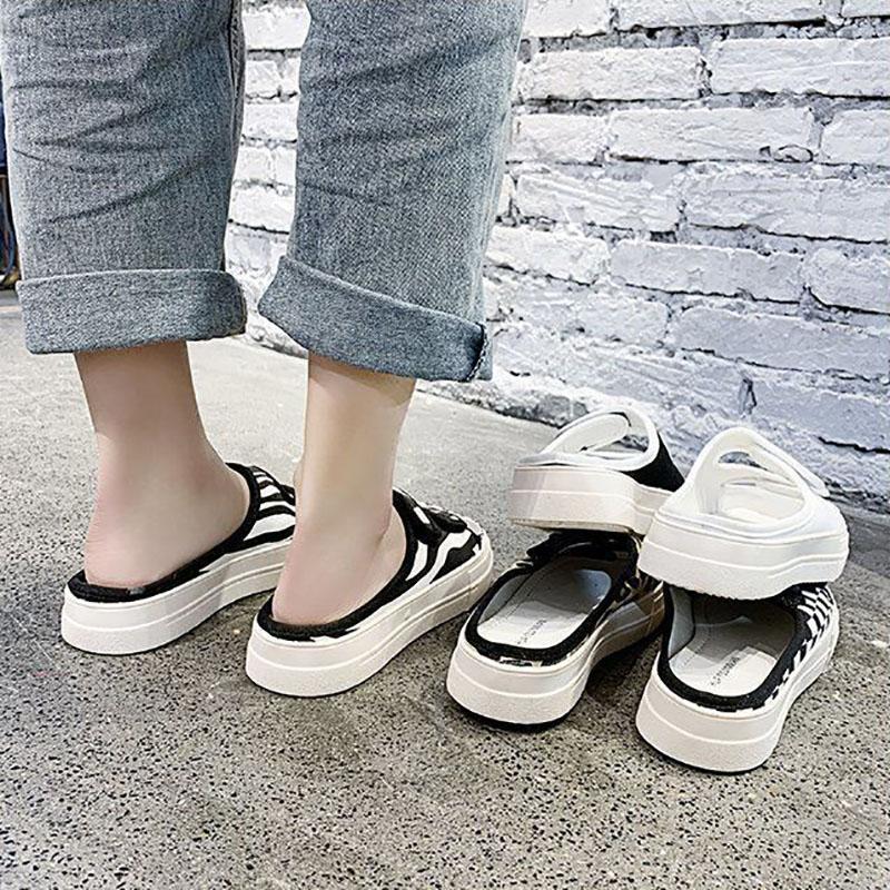 Ugly Cute Slippers Female Summer Outing Non-slip All-match Fashion Outer Wear Student Platform Sandals and Slippers