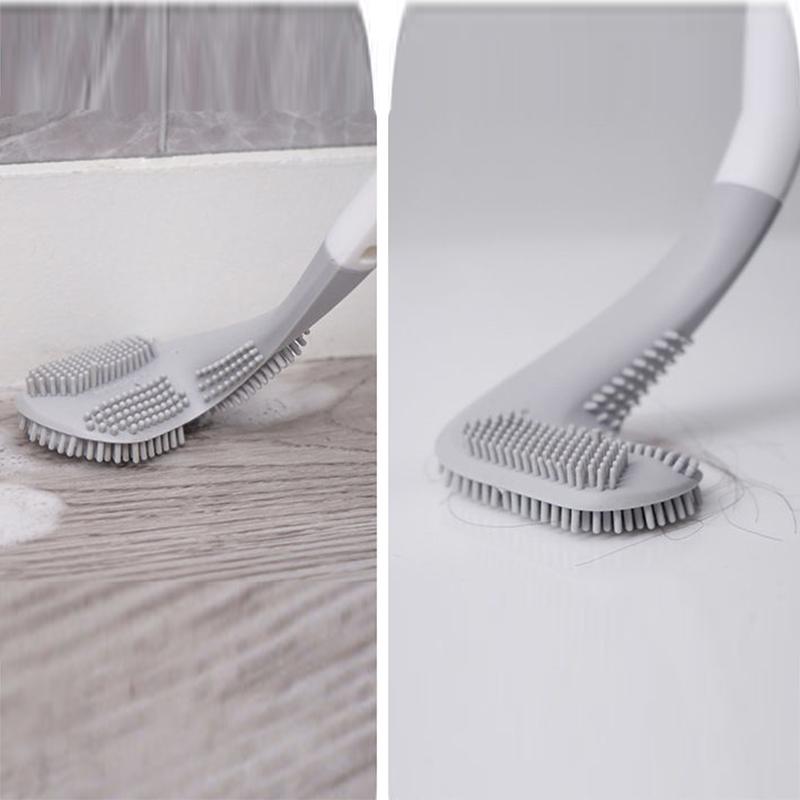 Golf Silicone Toilet Brush Household Brush No Dead Ends Multi-function Cleaning Toilet Wash Toilet Artifact Hang on The Wall