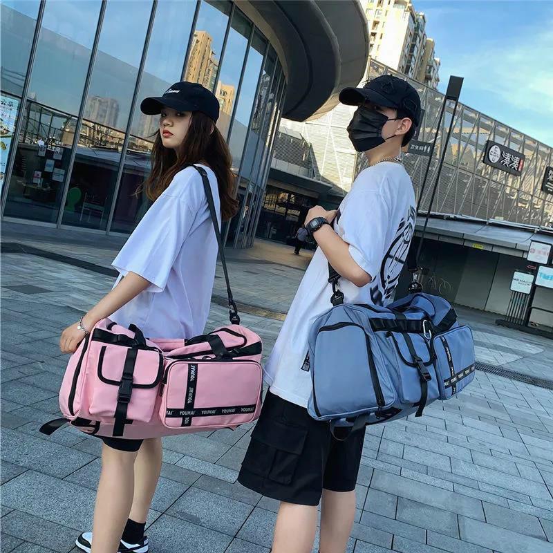 Men's Backpack Multifunctional Travel Bag Large Capacity Ladies Dry and Wet Separation Gym Bag Travel Duffel Bag