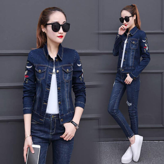 Plus Size Jean Jacket Blue Bomber Short Denim Jackets Jaqueta Long Sleeve Casual Jeans Coat