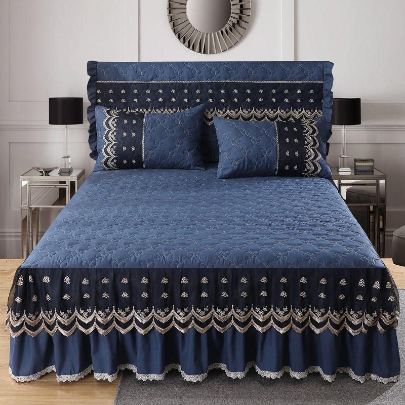 European-style Thick Lace Bed Skirt Bedroom Home One-piece Bedspread Sheets