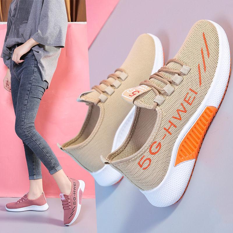 Female Soft Sole Lightweight Shoes Non Slip Versatile Walking Sneakers Women's Breathable Sneakers Mesh Casual Shoes