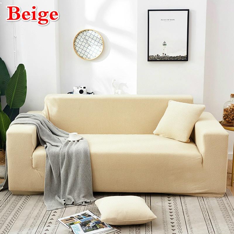 1/2/3/4 Seaters Elastic Universal Sofa Cover Knitted Thicken Stretch Slipcovers for Living Room Couch Cover Armchair