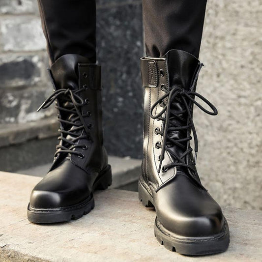 Outdoor Combat Boots Men's Military Boots Autumn and Winter Cotton Shoes Security Shoes Military Shoes Martin Boots Men