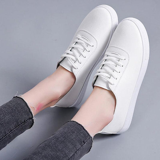 One Pedal Non-slip Casual Mesh Shoes Breathable Soft Bottom Running Student All-match Hollow White Shoes