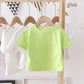 Summer Kids Cute T Shirts Short Sleeve Tops Korean Style O-neck Loose T Shirts For Children Girls Boys