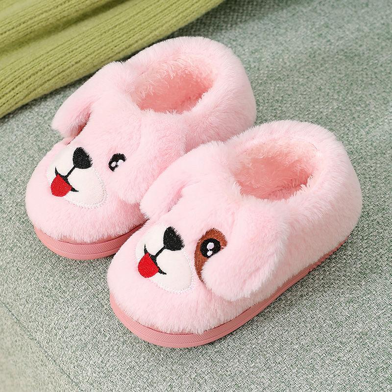 Men and Women Dog Design Sense Cotton Shoes Indoor and Outdoor Non-slip Casual Slippers Lightweight Flat Shoes Soft Shoes