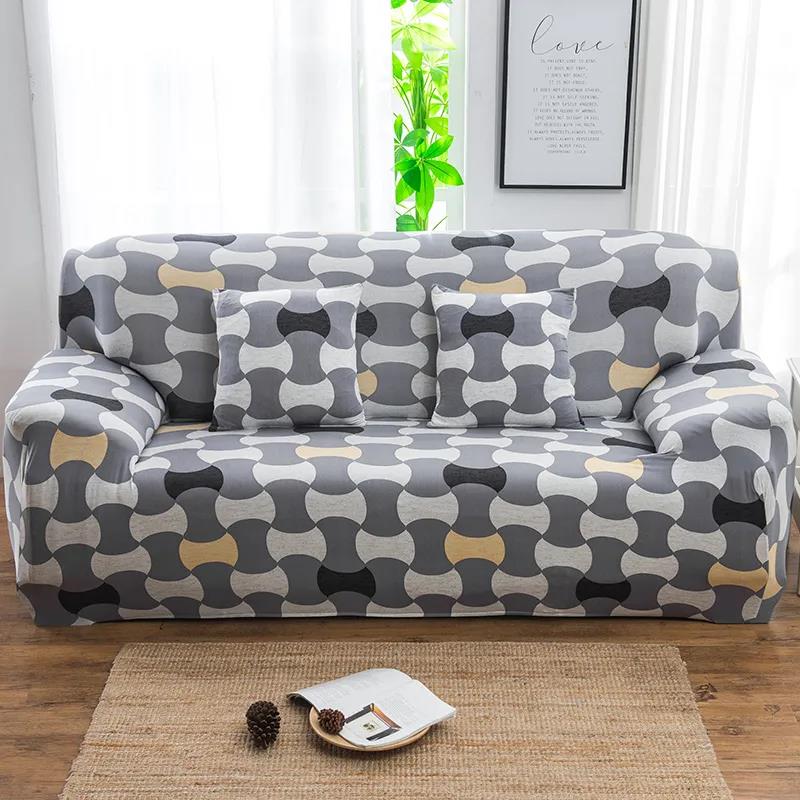 Stretch Slipcovers Elastic for Living Room Couch Cover L Shape Armchair Cover Single/Two/Three/Four Seat