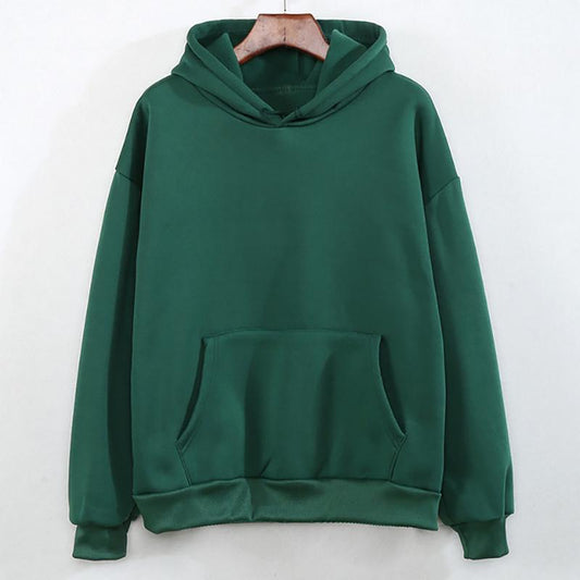 Fashion Hoodies for Women Solid Oversized Streetwear Hip Hop Pullover Sweatshirts Autumn Winter Cotton Casual Hoodies Tops Clothes Ladies