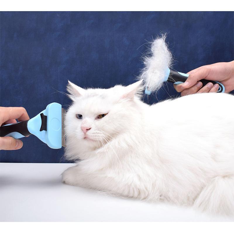 Cat Comb Pet Grooming Combs Dogs Matted Hair Remover Float Cat Hair Cleaner Pet Supplies Arc Comb Head Cats Hair Combing Floating Hair Combs Brush