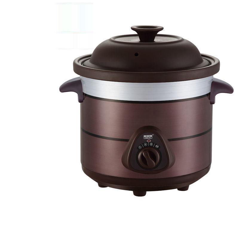 Purple Casserole Electric Cooker Ceramic Automatic Stew Pot Soup Pot Automatic Porridge Pot Dormitory Pot Student Pot