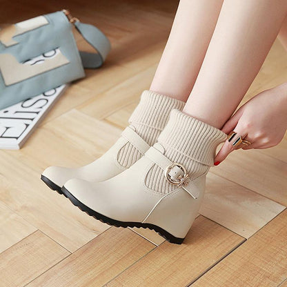 Women Snow Boots Fur Winter Women's Boots Women Boots Warm Ankle Boots White Short Shoes