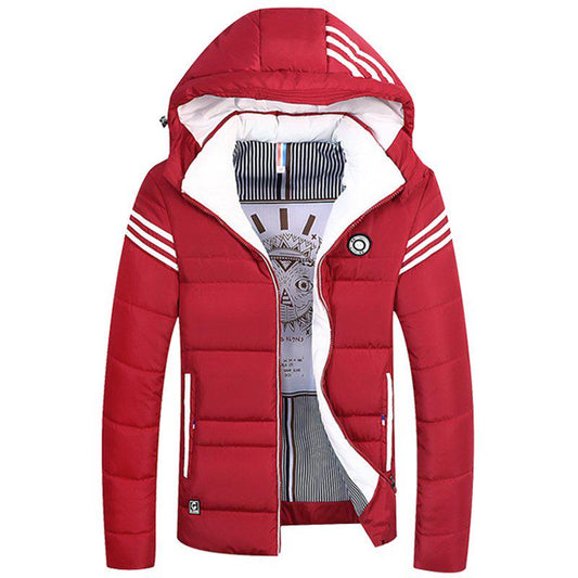 Cotton clothing Large size Outdoor Leisure Down jacket Men's clothes Winter Medium and long section