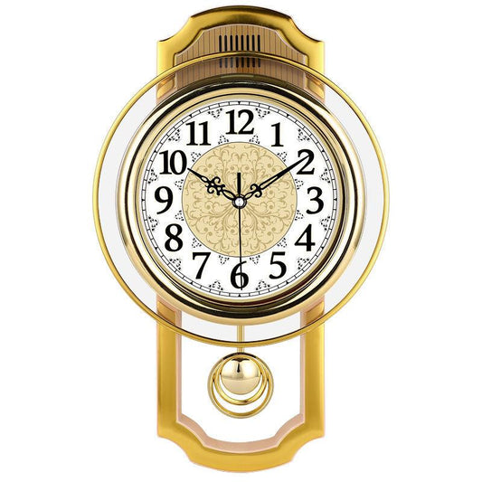 European Style Retro Swing Wall Clock Living Room Simple Fashion Wall Watch Bedroom Silent Quartz Clock Modern Clock