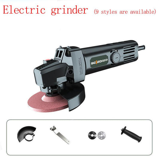 9 Styles Electric Angle Grinder Set Multi-function Grinder Cutting Machine Support 100mm Roulette Garden Tools Industrial Supplies