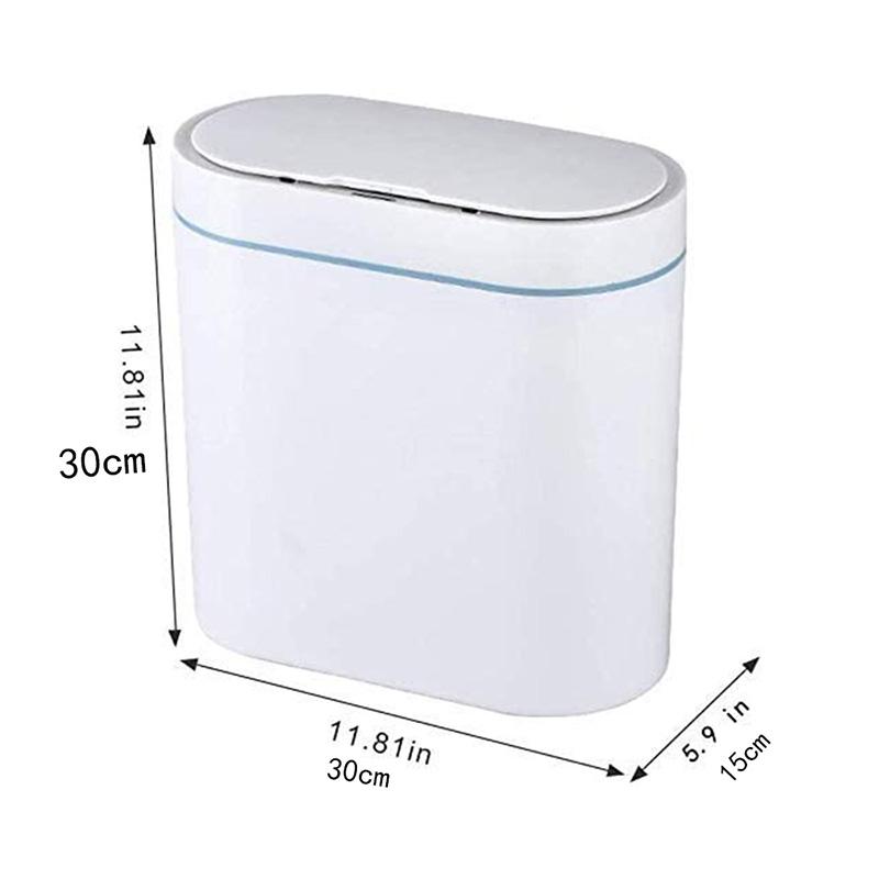 Smart Sensor Trash Can Electronic Automatic Household Bathroom Toilet Bedroom Living room Waterproof Narrow Seam Sensor Bin