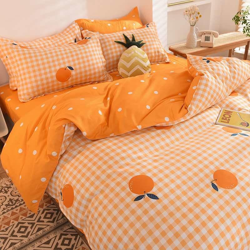 Brushed Bed Skirt Four-piece Princess Style Bedspread Thick Non-slip Lace Bow Bedding